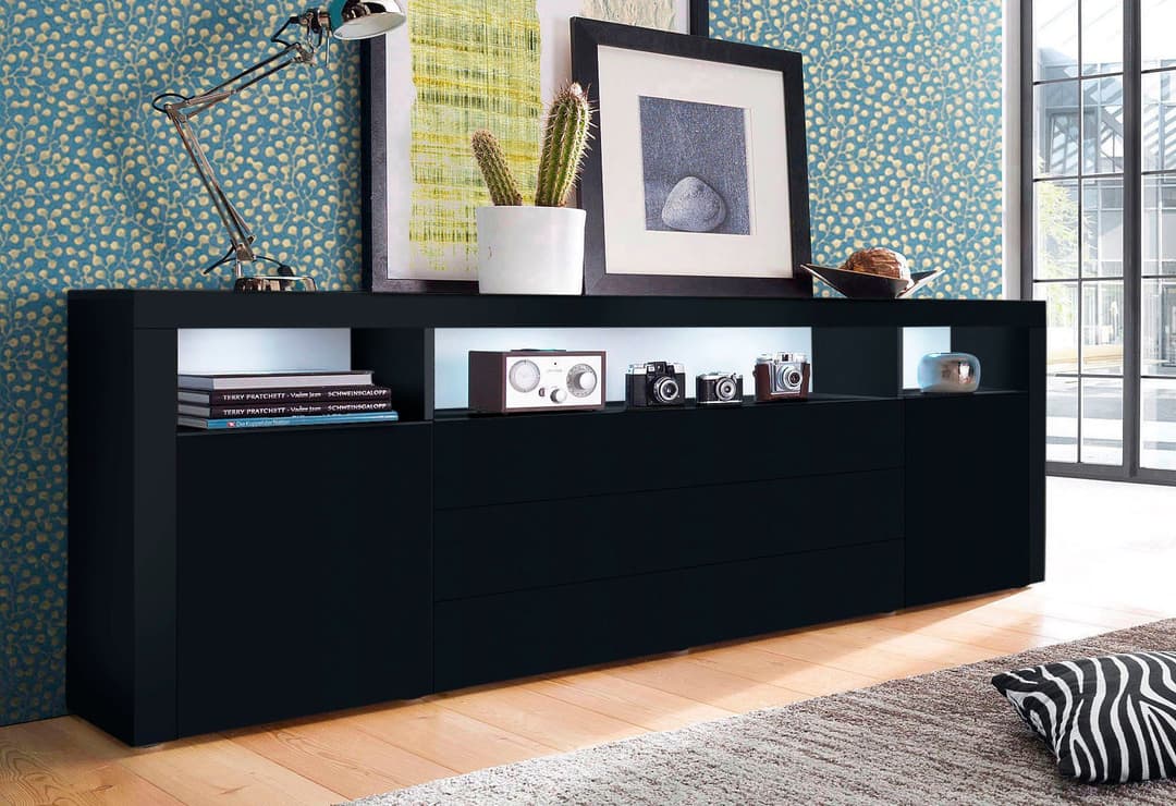 borchardt Möbel Sideboard Santa Fe | Schwarz