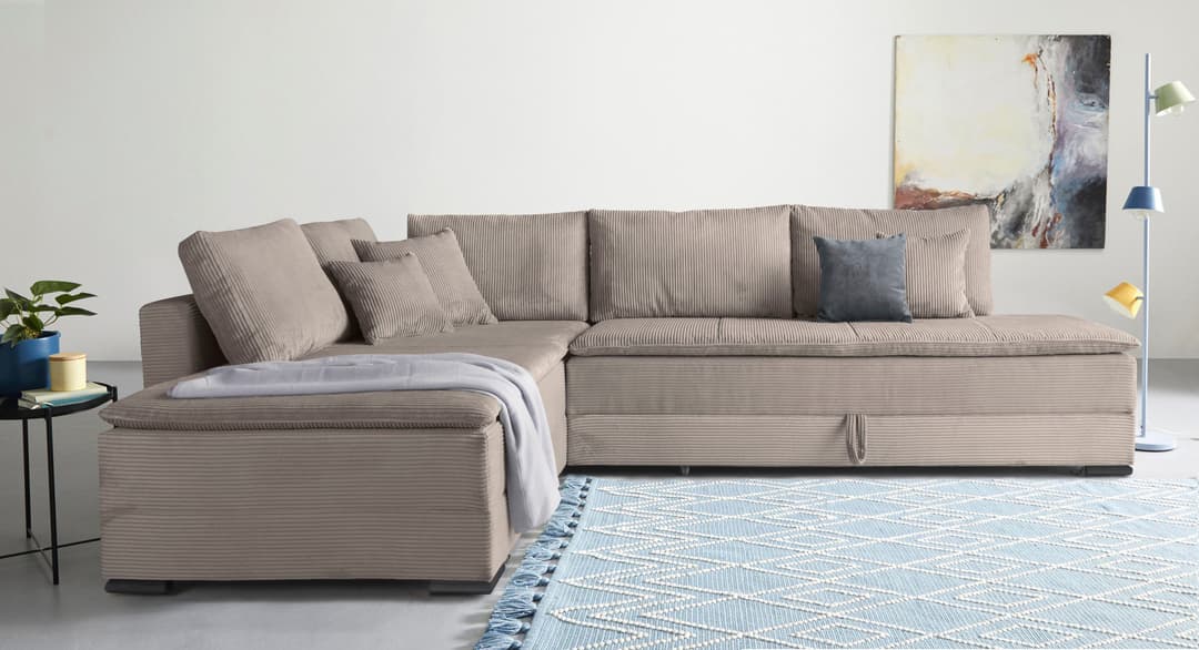Home affaire Ecksofa Night & Day L-Form | Braun