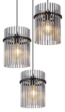 GLOBO LIGHTING Pendelleuchte GORLEY | Schwarz