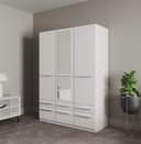 priess Kleiderschrank Barcelona | Weiß 3