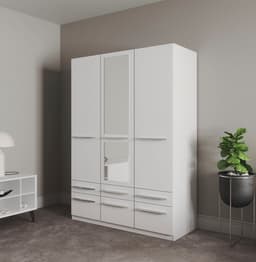 priess Kleiderschrank Barcelona | Weiß
