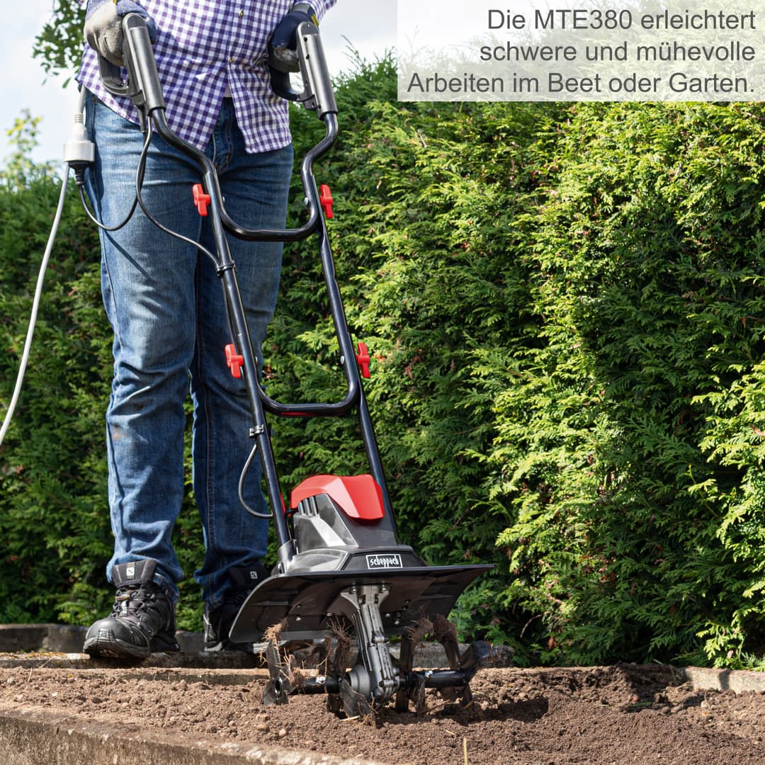 Scheppach Elektromotorhacke MTE380 | Schwarz
