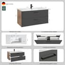 welltime Waschtisch Trento | Braun 3