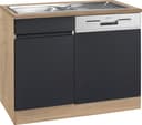 OPTIFIT Spülenschrank Roth | Braun