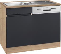 OPTIFIT Spülenschrank Roth | Braun