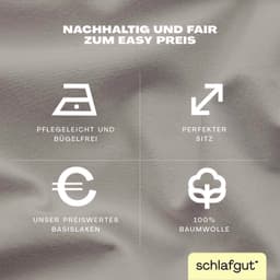 Schlafgut Spannbettlaken EASY JERSEY | Beige
