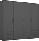 rauch VOYAGER Kleiderschrank | Grau