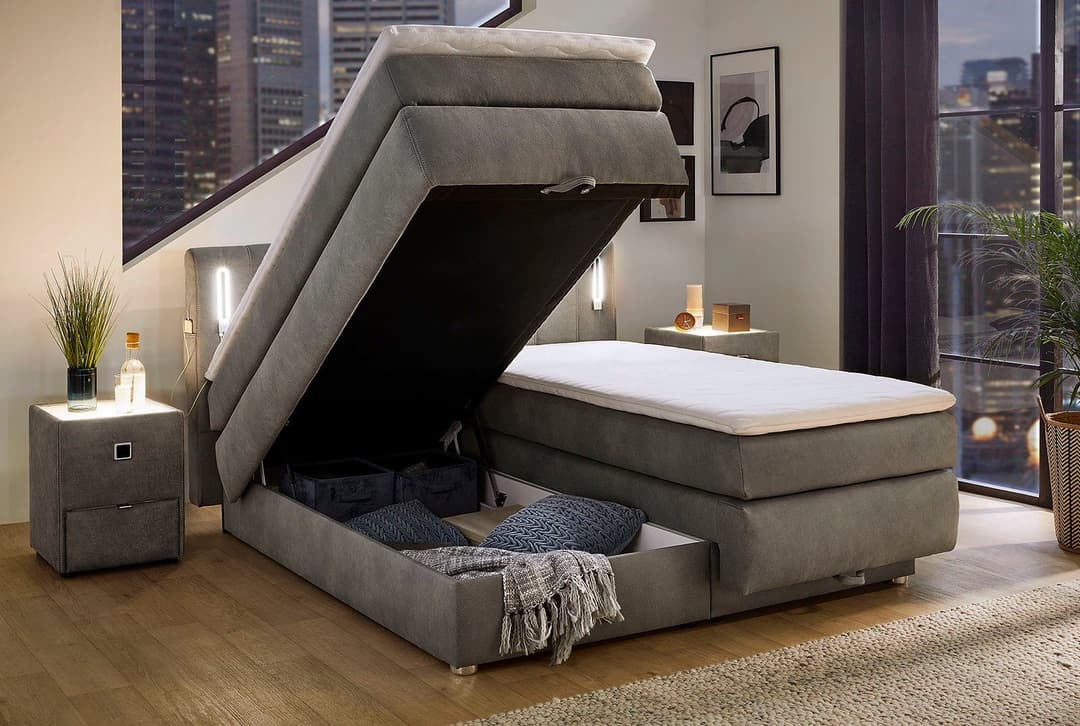 Jockenhöfer Gruppe Boxspringbett Kati | Grau