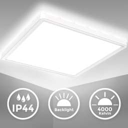 B.K.Licht LED Deckenleuchte | Weiß