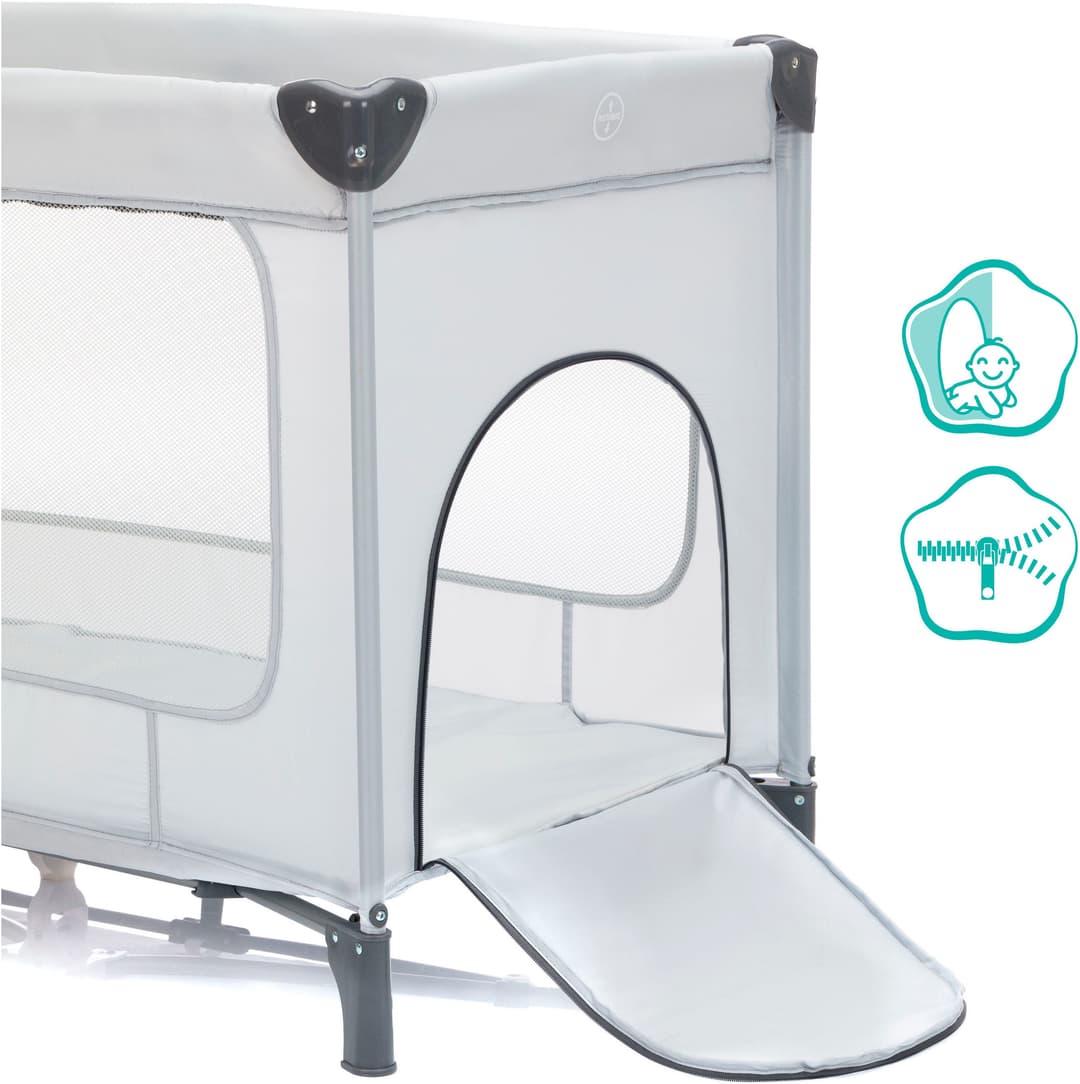 Fillikid Baby-Reisebett Capri | Grau