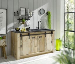 Home affaire Spülenschrank Sherwood | Holztöne