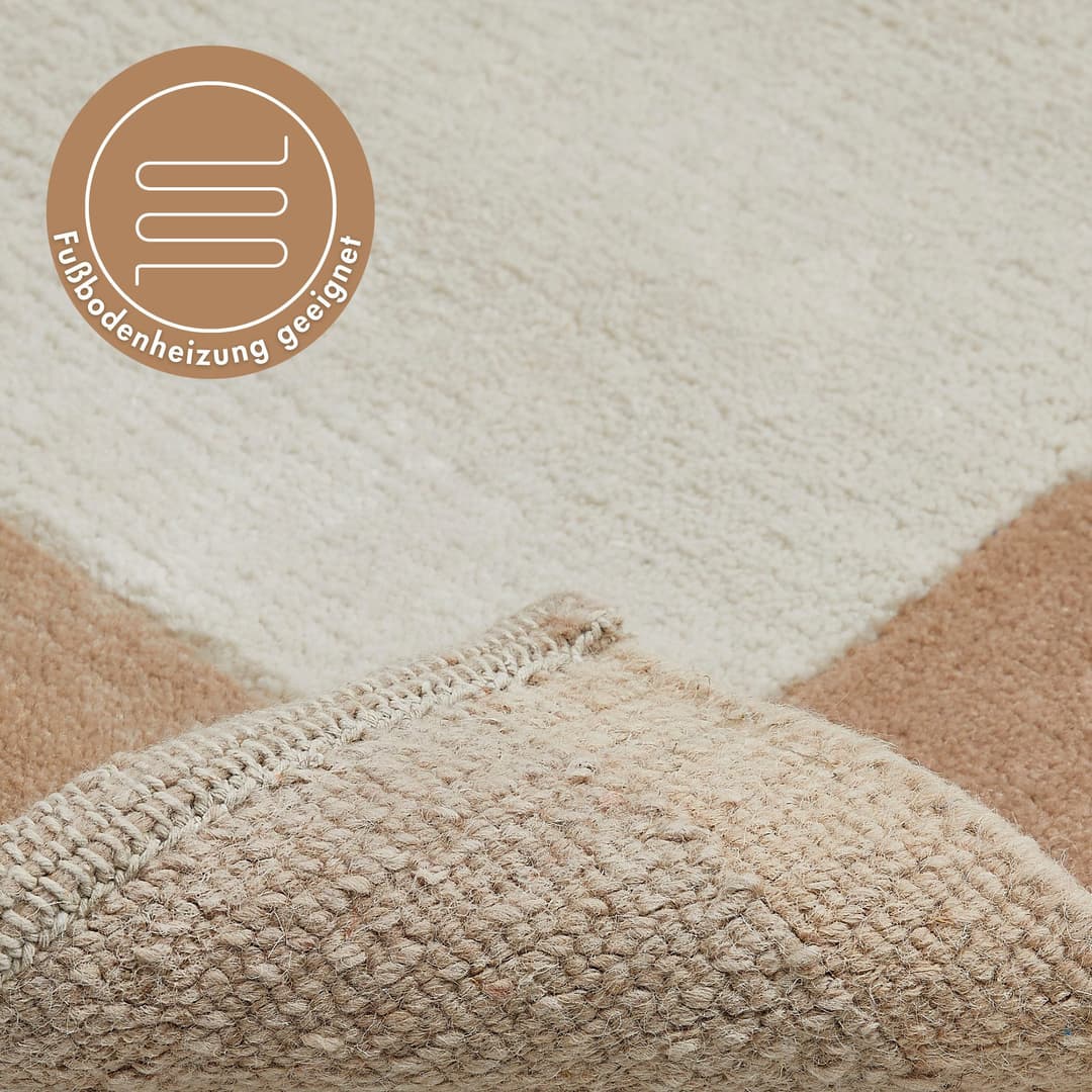 LUXOR living Wollteppich India | Beige
