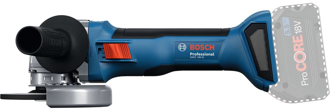 Bosch Professional Akku-Winkelschleifer GWS 18V-8 | Blau