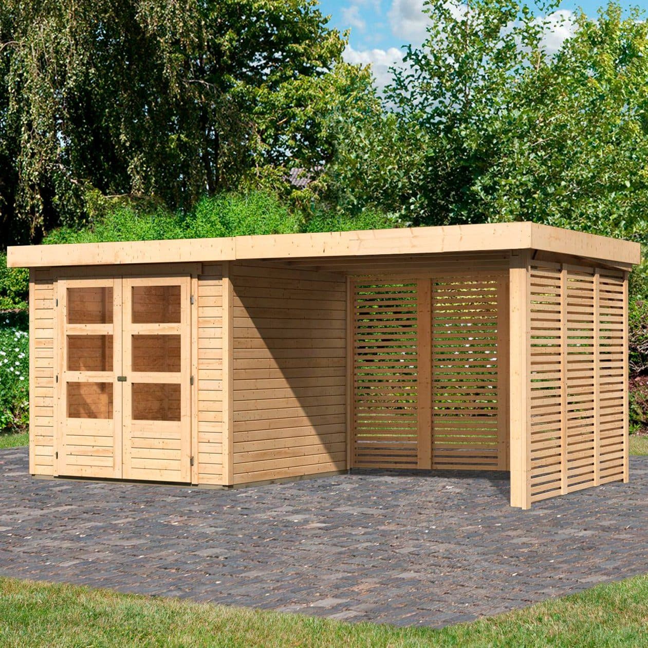 Karibu Gartenhaus Arnis 2 | Holztöne