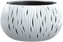 Prosperplast Pflanzkübel Sandy Bowl | Weiß