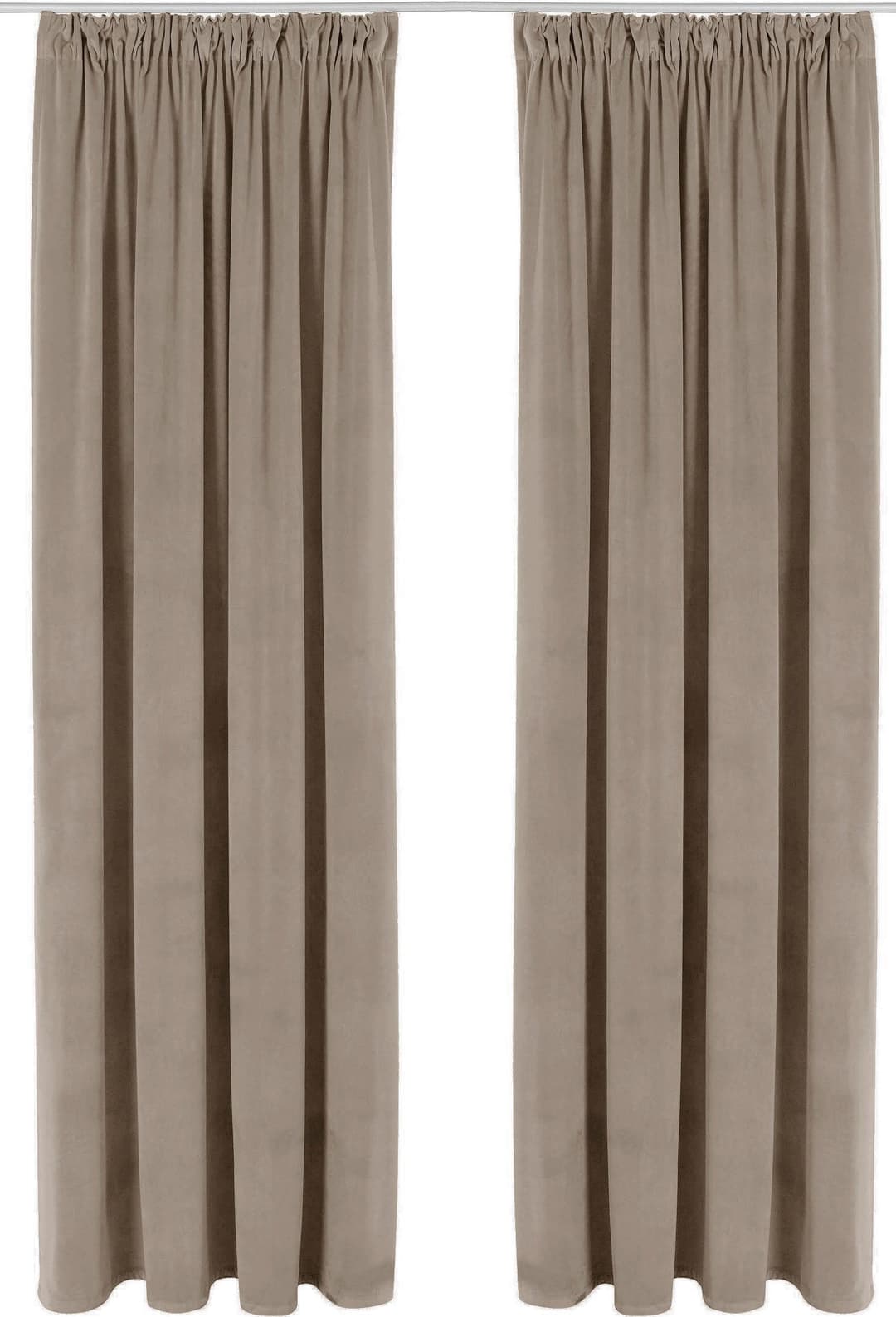 LeGer Home by Lena Gercke Vorhang Samt Ladina | Beige