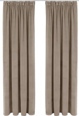 LeGer Home by Lena Gercke Vorhang Samt Ladina | Beige