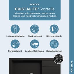 Schock Granitspüle Lucca Plus | Schwarz