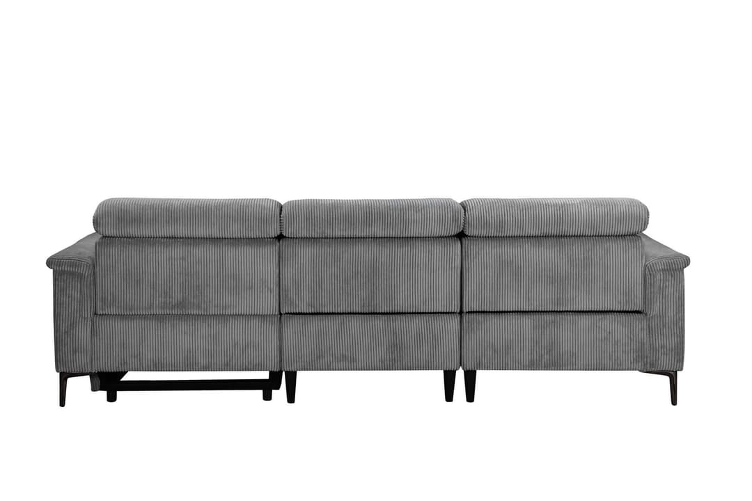 OTTO home Ecksofa LUND Cord | Grau