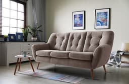 exxpo - sofa fashion 3-Sitzer Scandi | Braun