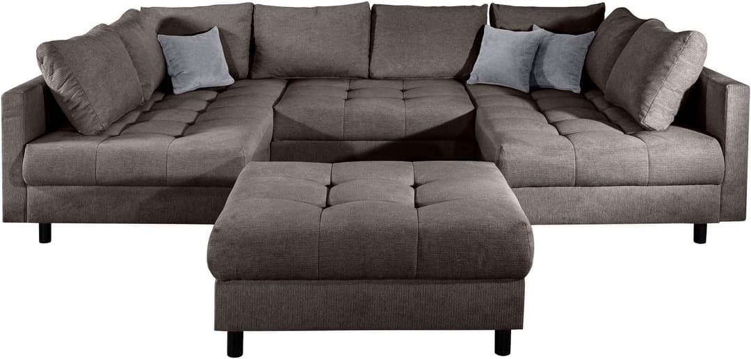 COLLECTION AB Wohnlandschaft Toni U-Form | Grau