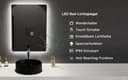 welltime LED-Lichtspiegel Toledo | Schwarz 3