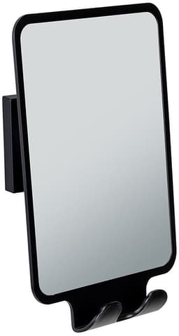 WENKO Wandspiegel Vacuum-Loc® Modell Quadro | Schwarz