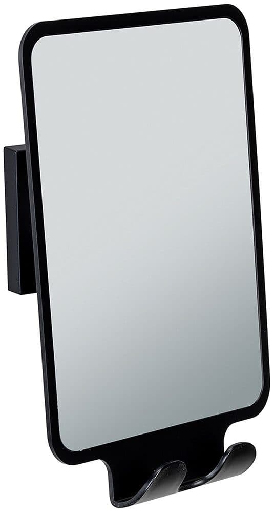 WENKO Wandspiegel Vacuum-Loc® Modell Quadro | Schwarz
