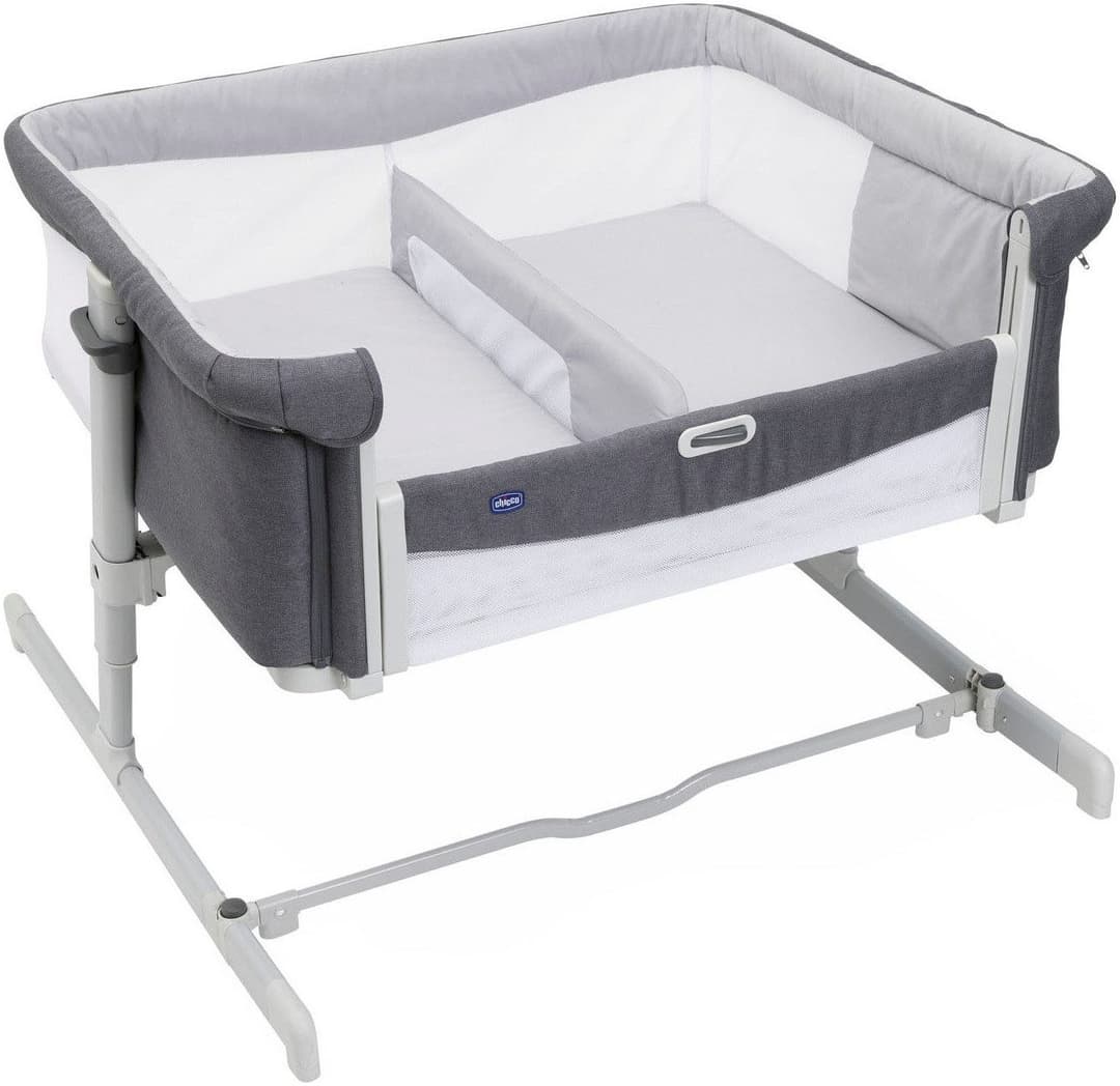 Chicco Beistellbett Next2me Zwillinge | Grau