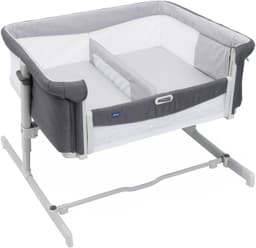 Chicco Beistellbett Next2me Zwillinge | Grau