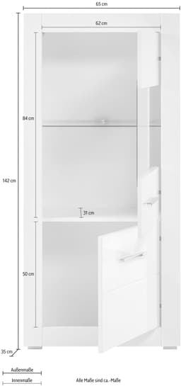 Home affaire Vitrine BIANCO | Weiß