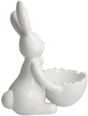 Goebel Osterhase Figur Hase mit Schale Snow White - Sweet Boy | Weiß 3