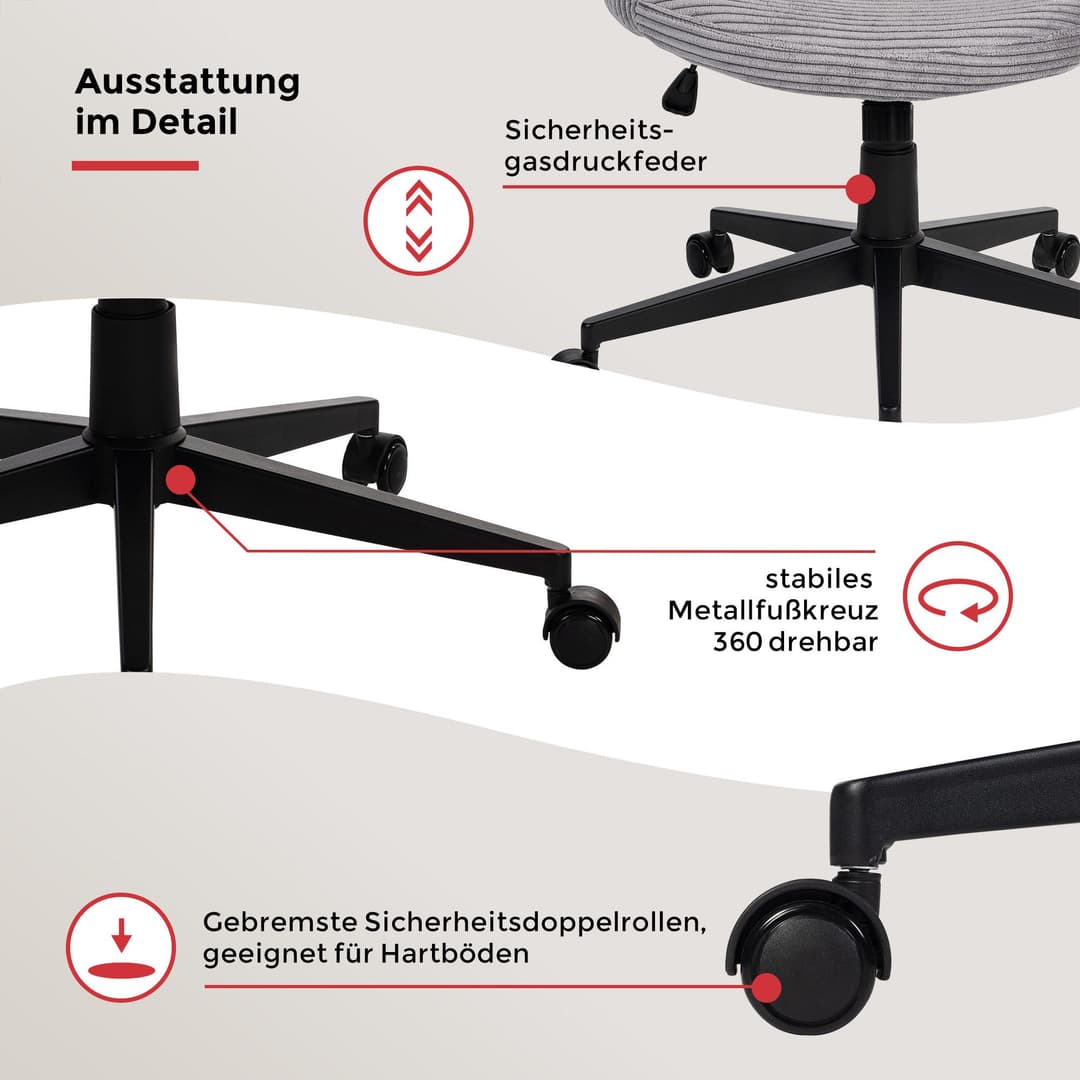 Duo Collection Drehstuhl Tilo | Grau