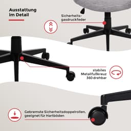 Duo Collection Drehstuhl Tilo | Grau