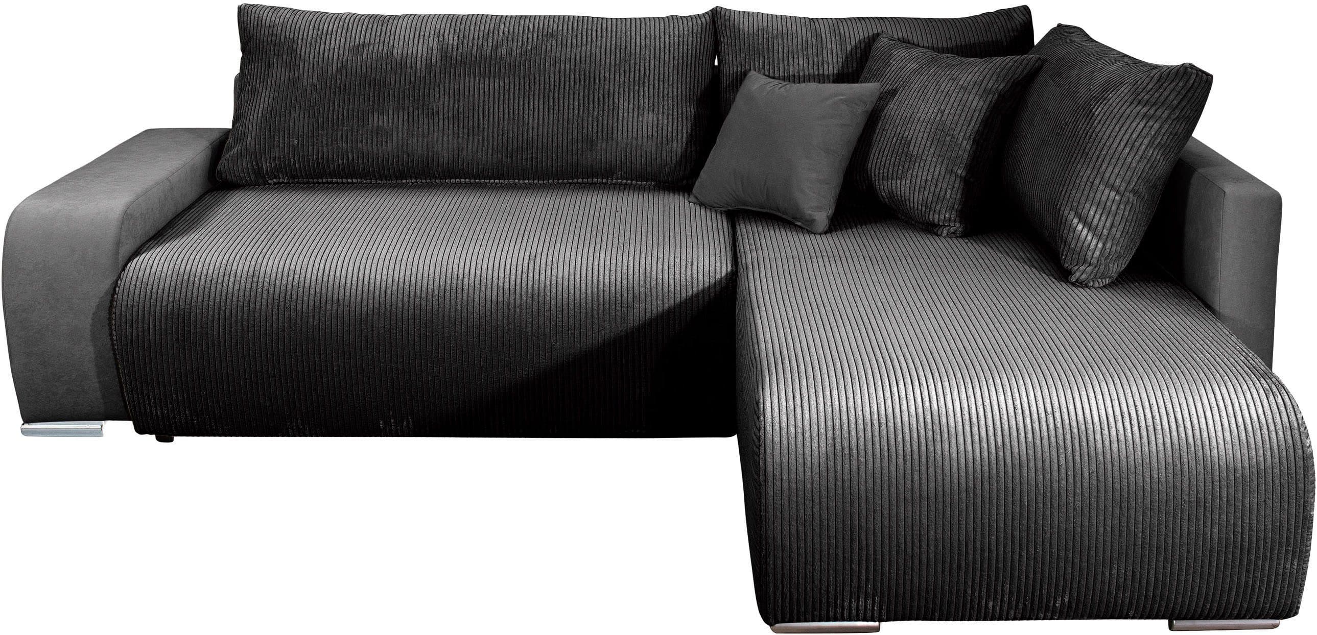 COLLECTION AB Ecksofa Poppy L-Form | Grau
