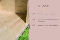 KONIFERA Fasssauna Cube | Holztöne