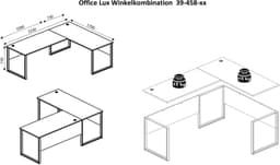 BEGA OFFICE Office Lux Eckschreibtisch | Weiß