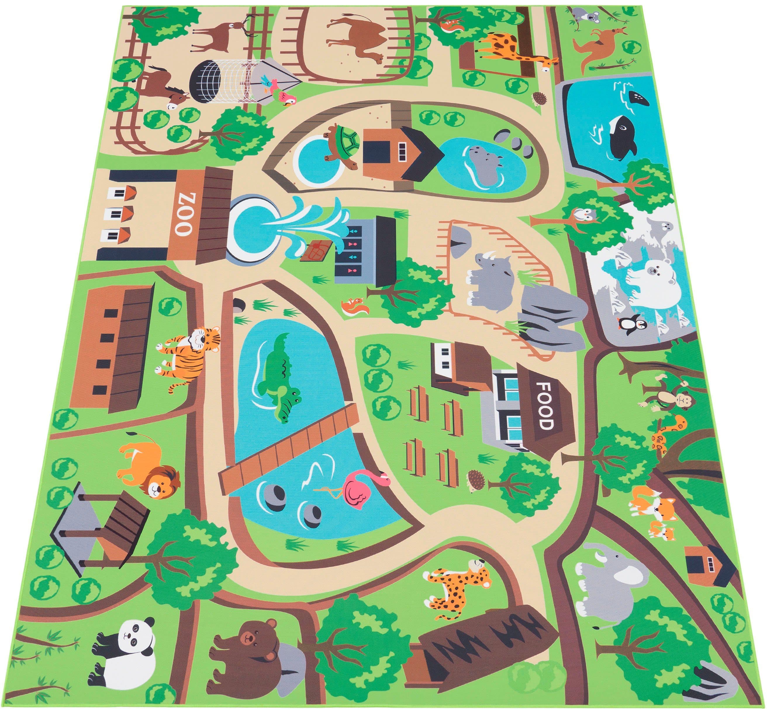 Paco Home Kinderteppich Bino 563 | Mehrfarbig