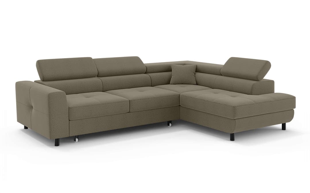 OTTO home Ecksofa AADEN Schlafsofa | Braun