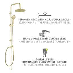 WENKO Duschsystem Young Line | Gold