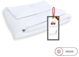 RIBECO Federbettdecke Laram | Weiß