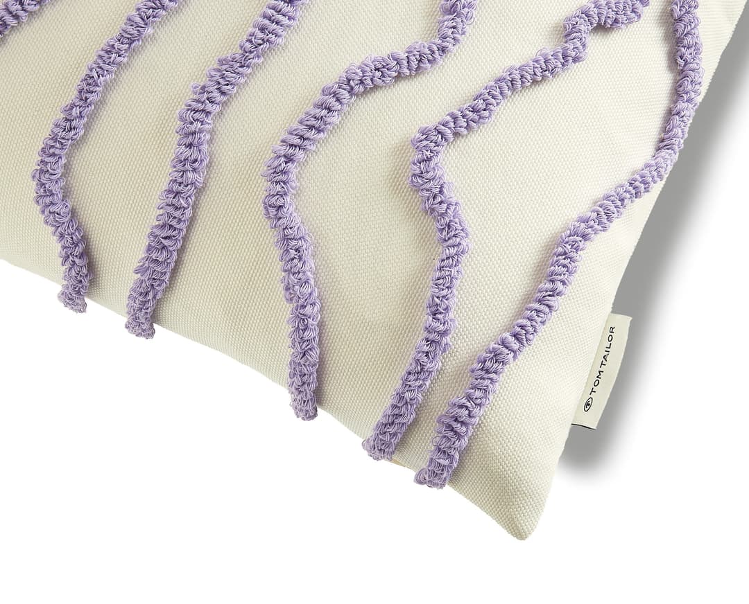 TOM TAILOR HOME Dekokissen Wavy | Lila