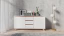 byLIVING Sideboard Valentin | Weiß 3