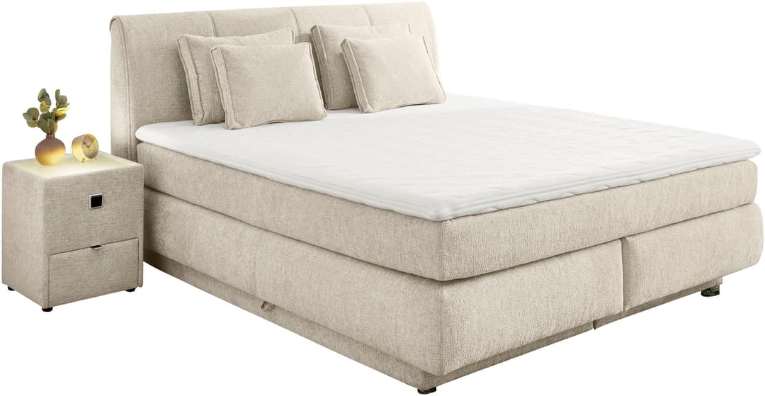 Jockenhöfer Gruppe Boxspringbett Carla | Beige