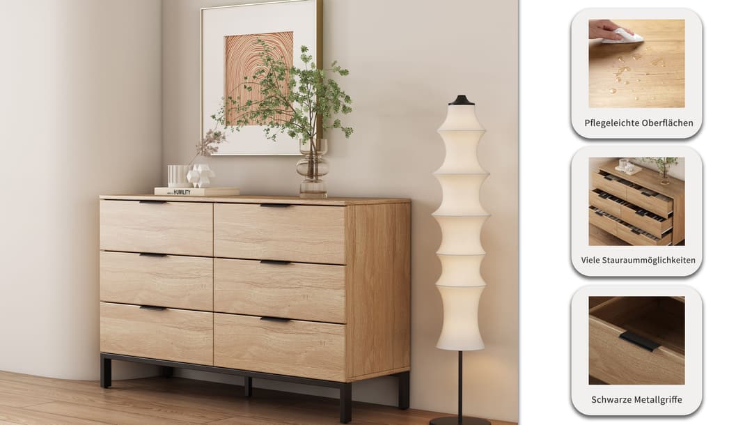 OTTO home Kommode Jorinde | Holztöne