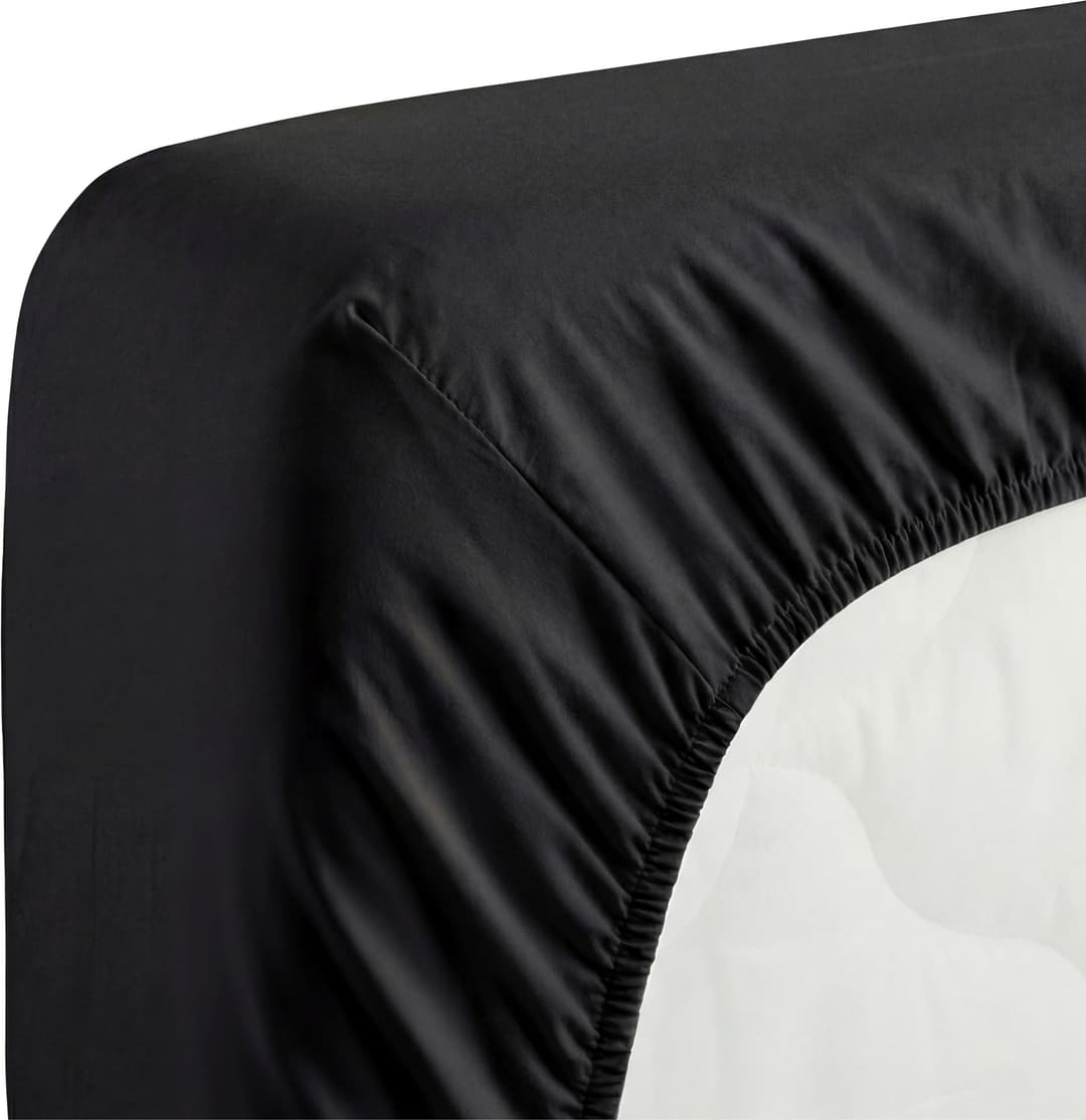 TOM TAILOR HOME Spannbettlaken Tom Tailor Jersey | Schwarz