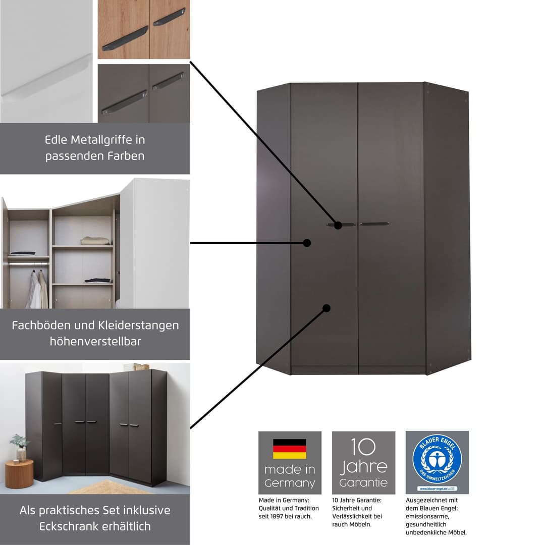 rauch Schrank-Set VANDOR | Grau