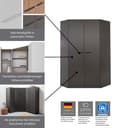 rauch Schrank-Set VANDOR | Grau 5