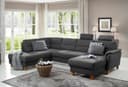 Home affaire Wohnlandschaft Palmera U-Form | Grau