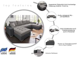 COLLECTION AB Wohnlandschaft Josy XL U-Form | Beige